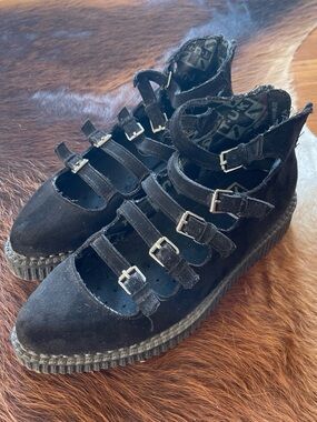 Black Mary Jane Platforms